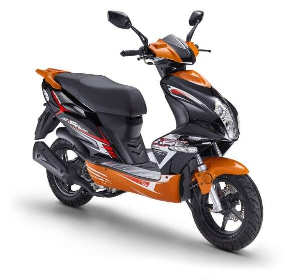 Fighter JF-50 Sport 45 km/h orange/schwarz Euro 5 Motorroller Scooter