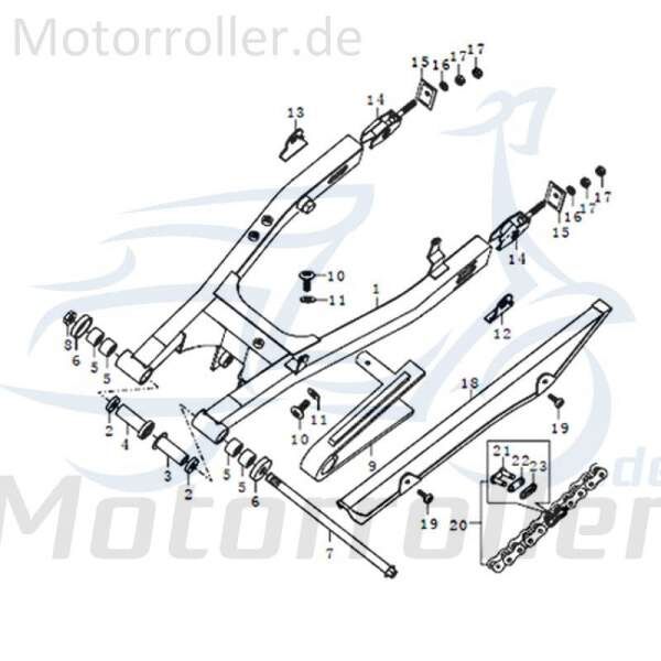 Dichtring Hinterradschwinge Motorroller Dichtung 91552