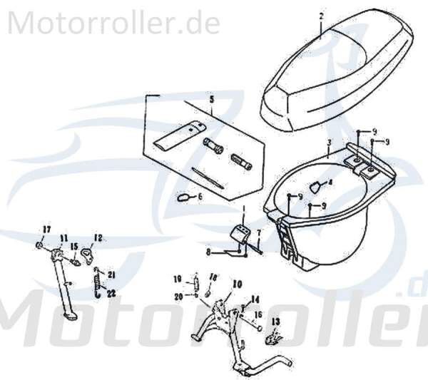 SMC Scooter Bordwerkzeug Roller 50ccm 2Takt 56175-NAF-00 Motorroller.de Werkzeugset Werkzeugtasche Werkzeugbox Pannenwerkzeug Servicewerkzeug Rexy 50