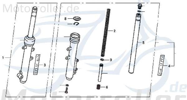 Staubschutz gabel Gabelsimmering DAE-51425-149-8410-M1